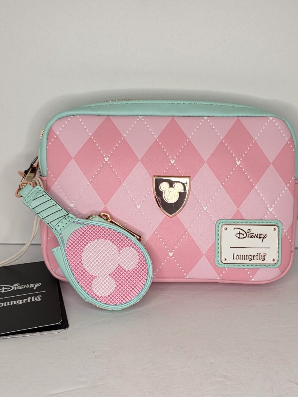 Loungefly Disney Sports Sling Crossbody Bag with Coin Bag - NWT